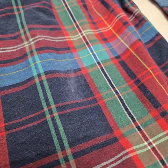 Boys The Children's Place Red Green plaid Print Button down Shirt Size 4T - Picture 8 of 8